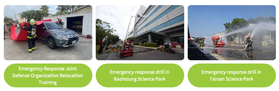 Emergency response drill observation activity at Innolux Factory D