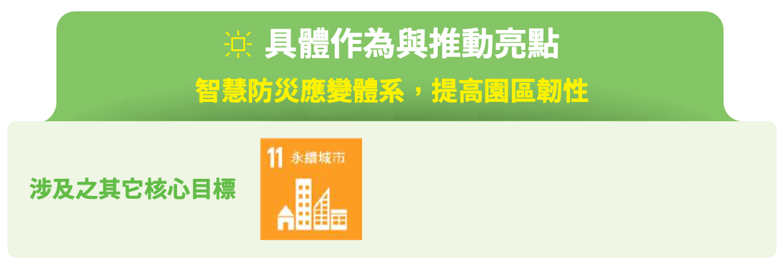 南科智慧防災應變體系情境照