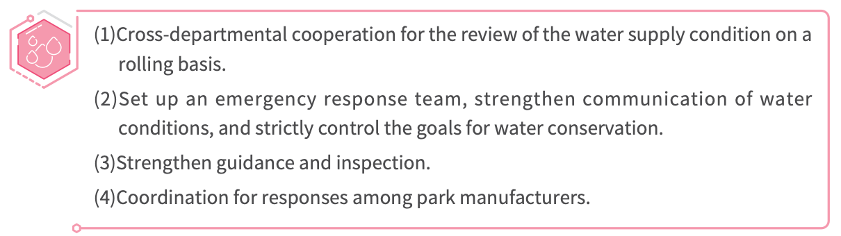 Water conservation counseling session with a park business unit