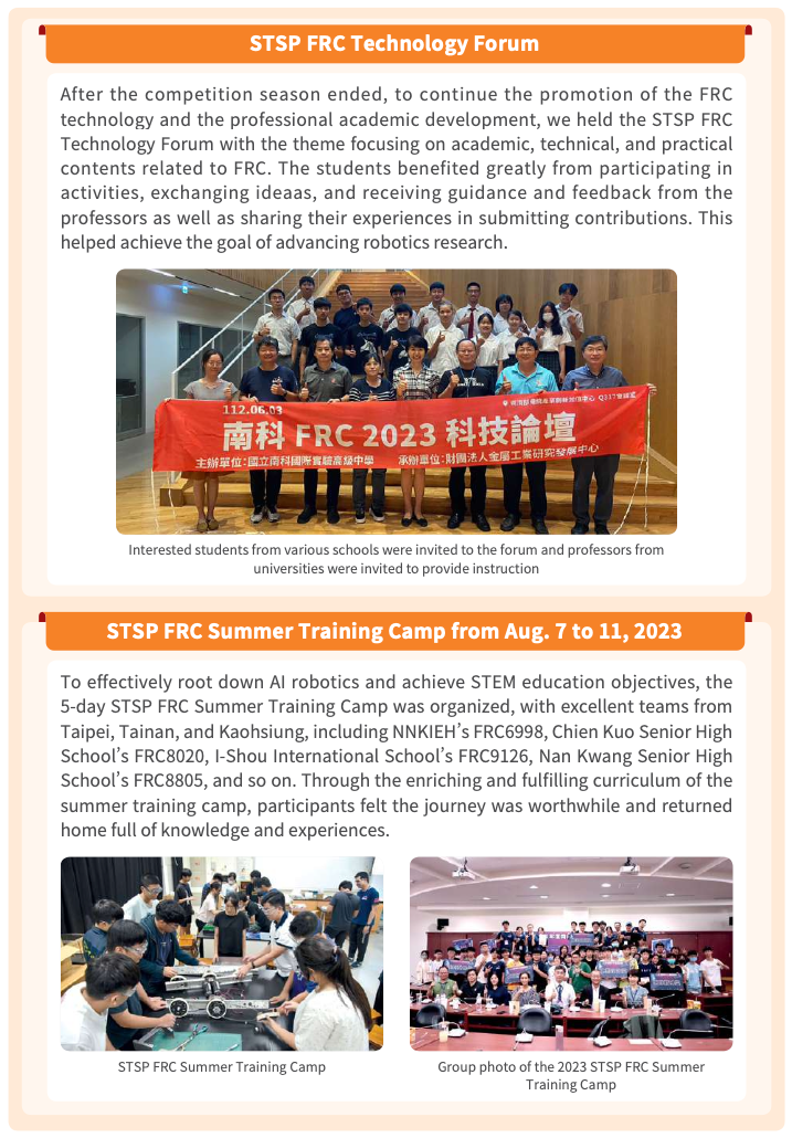 Students in the National Nanke International Experimental High School AI robotics talent cultivation program
